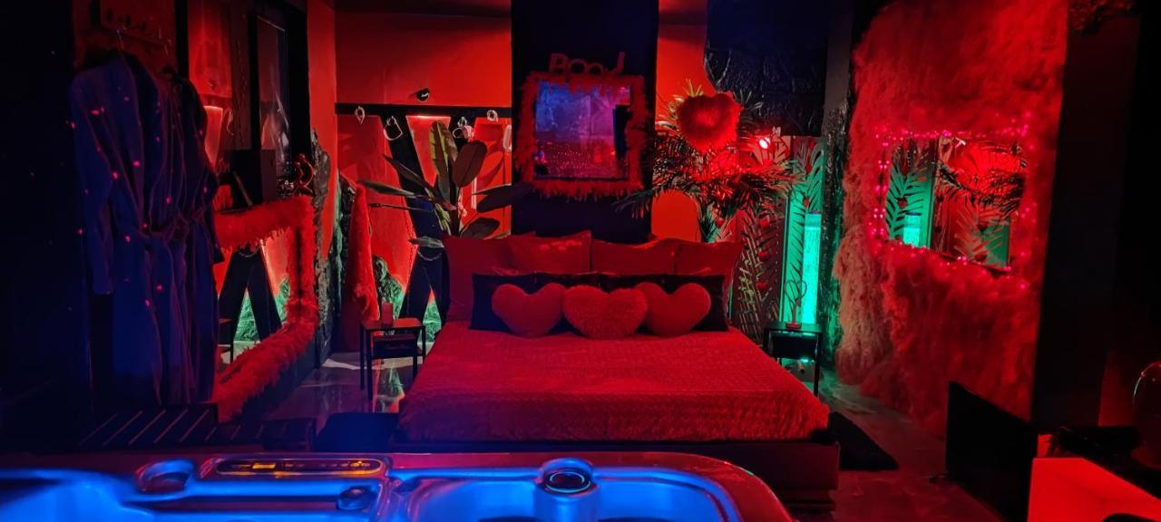 غرونوبل Loft Romantique Hammam Spa Privatif Playroom الغرفة الصورة